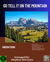 Go Tell It On The Mountain Unison choral sheet music cover